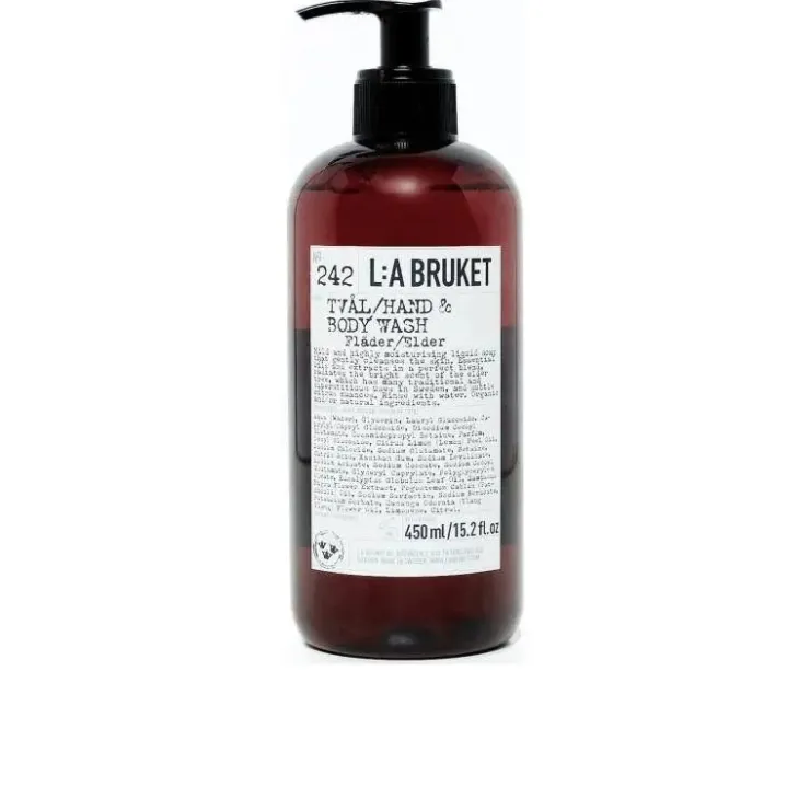 L:A Bruket Detergente|Cocco<242 HAND & BODY WASH ELDER - La Bruket Body Wash