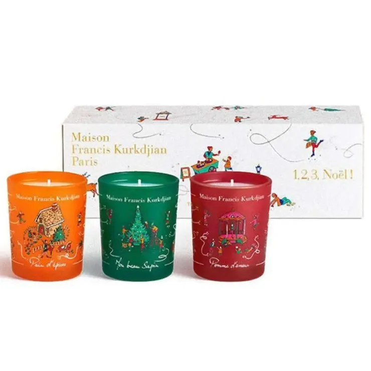 Maison Francis Kurkdjian Candela<TRIO DI CANDELE NATALIZIE - Francis Kurkdjian Alla Violetta Boutique