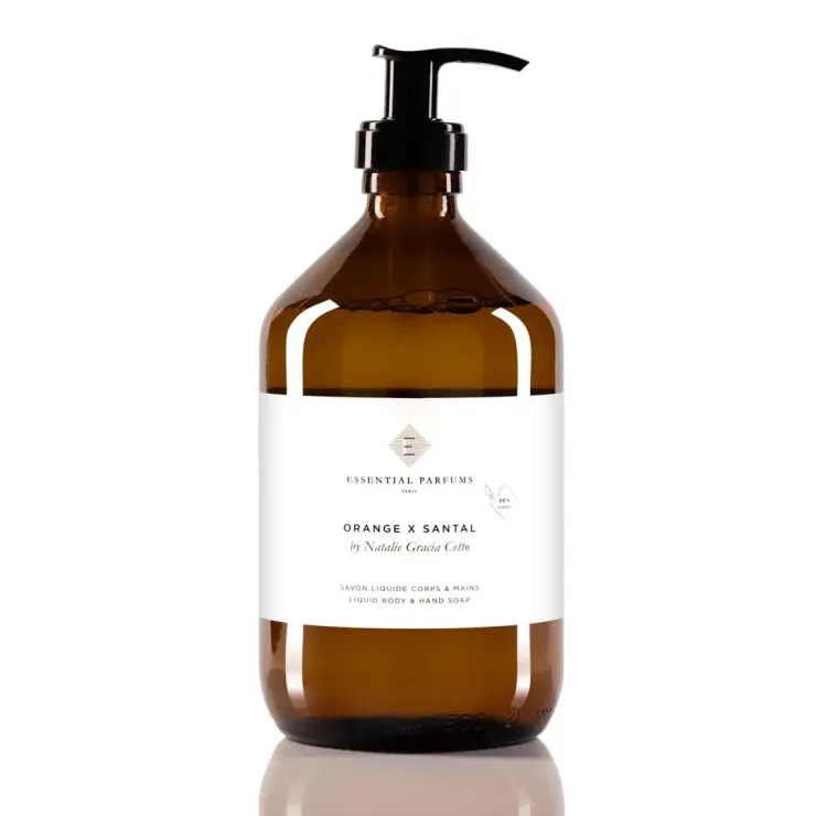 ESSENTIAL PARFUMS Bagnodoccia<Sapone Liquido corpo e mani ORANGE X SANTAL by Natalia Gracia Cetto