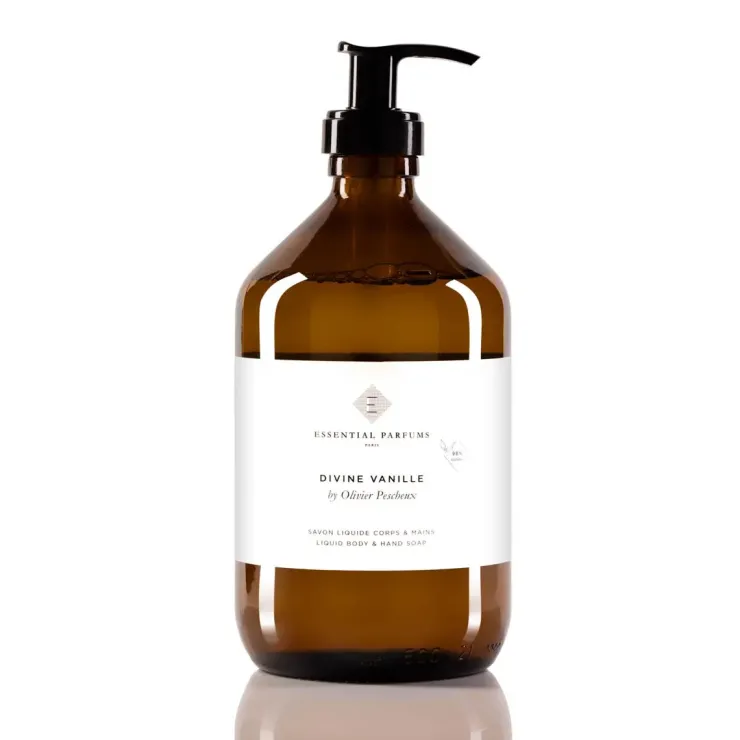 ESSENTIAL PARFUMS Bagnodoccia<Sapone Liquido corpo e mani DIVINE VANILLE by Olivier Pescheux