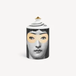 FORNASETTI Candela|Candela<SE POI candela decoro mascherina