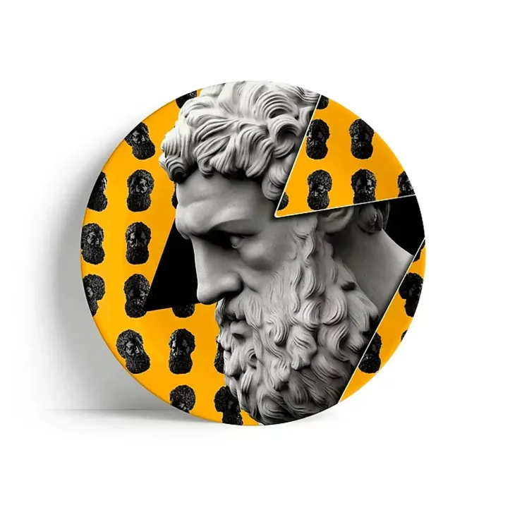 YUSUFY Piatti<Son Of Zeus - piatto ceramica - Alla Violetta Boutique